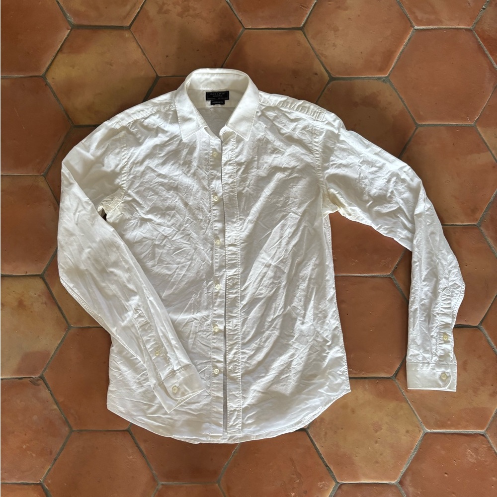 Zara | Superslim Fit dress shirt in white | sz M
